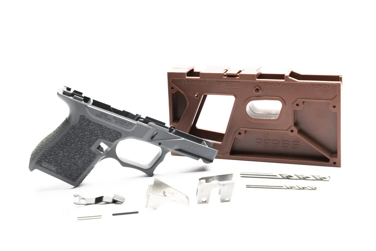 PF9SS Single-Stack 80% Frame Kit for Glock 43, Gray — image 2